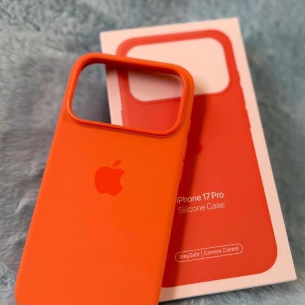 Apple iPhone 17 Pro Orange Silicone Case